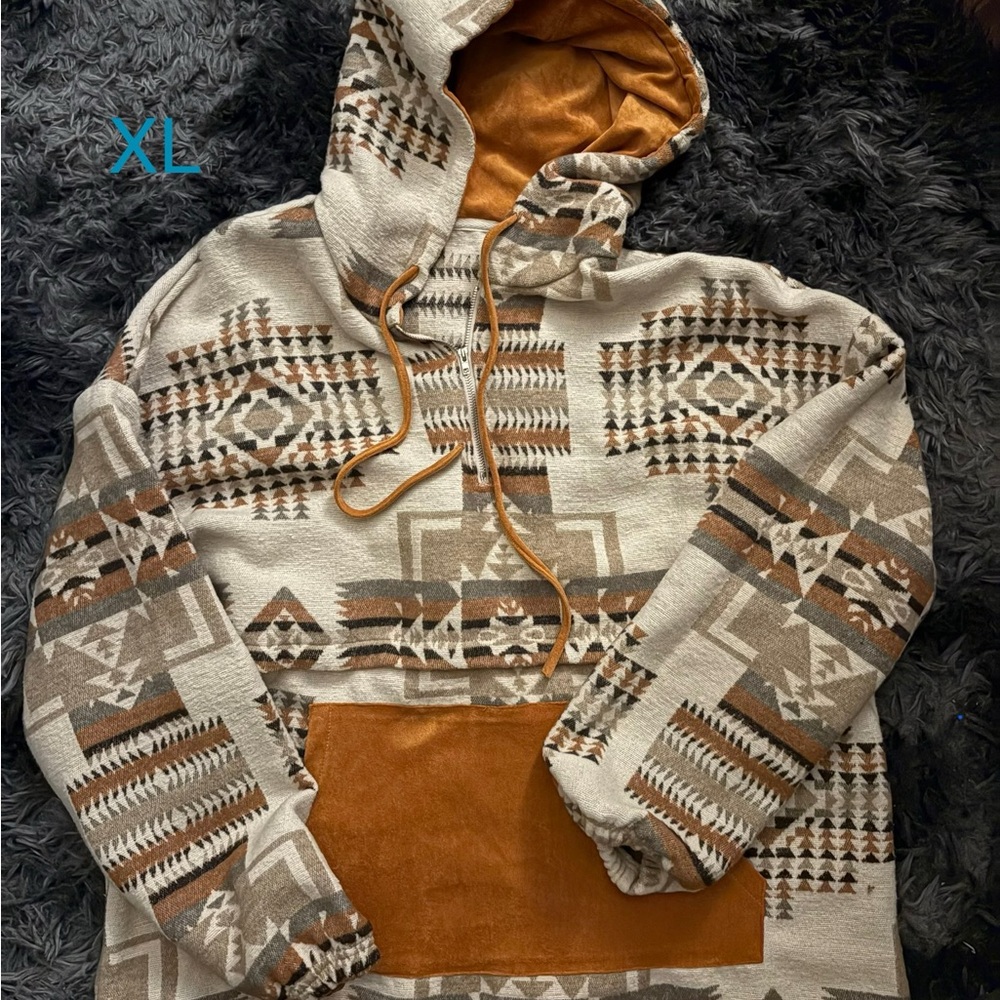 Aztec Pattern Hoodie